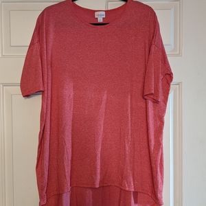 LLR size M tunic top in red/coral